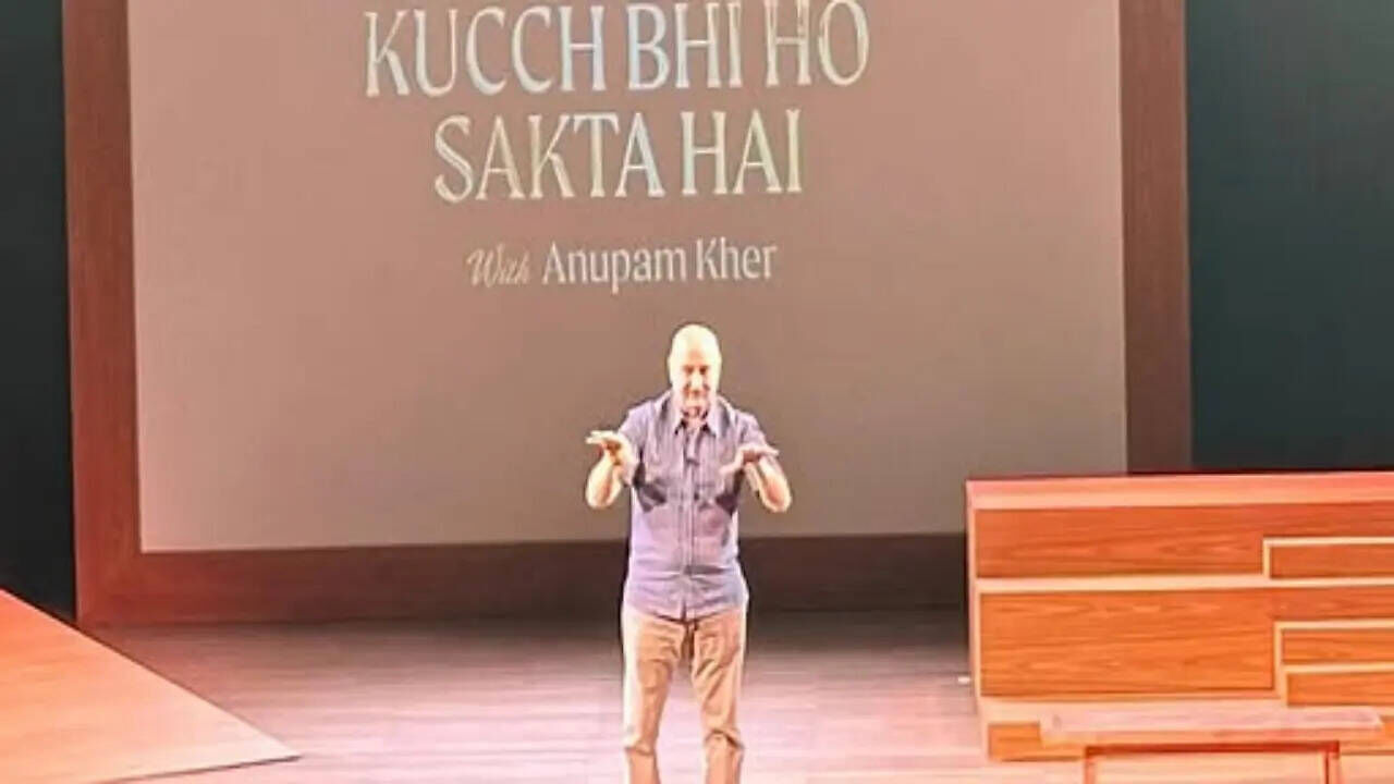 After a two-year hiatus, Anupam Kher takes the stage once again in the ...