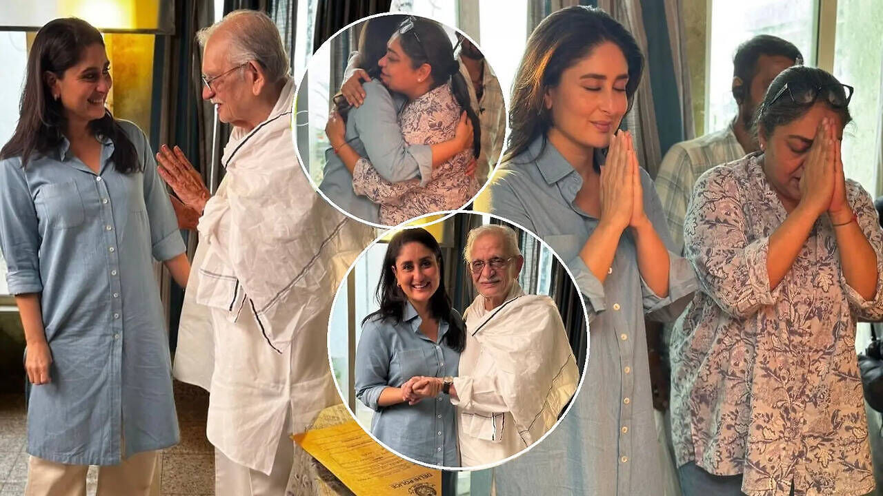Kareena Kapoor Encounters Iconic Author Gulzar, Embraces Daayra ...