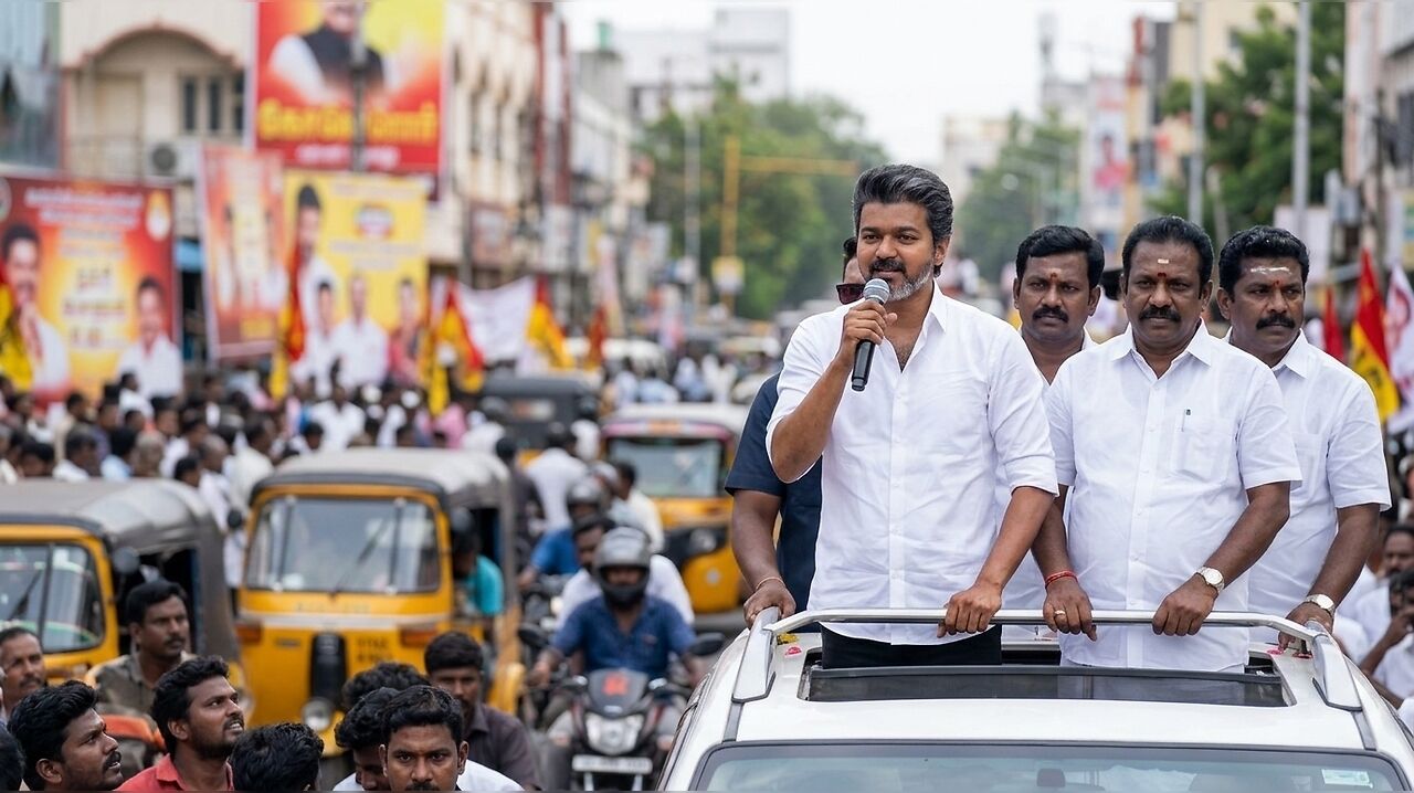 TVK Leader Vijay Charged With Suspected Breach of Election Code During ...