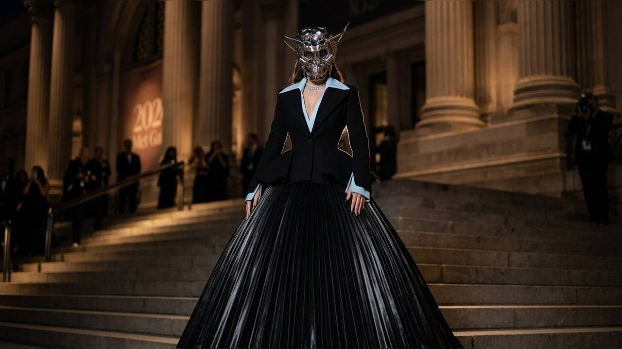 Met Gala 2026: Ananya Birla Debuts in Black Couture, Metallic Face Mask Captivates Attention - View Images | Zoom TV
