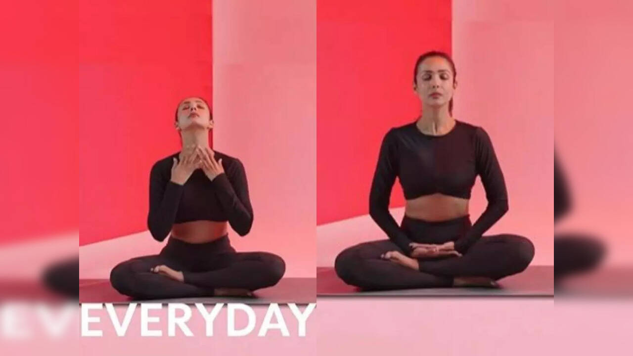 malaika arora face yoga