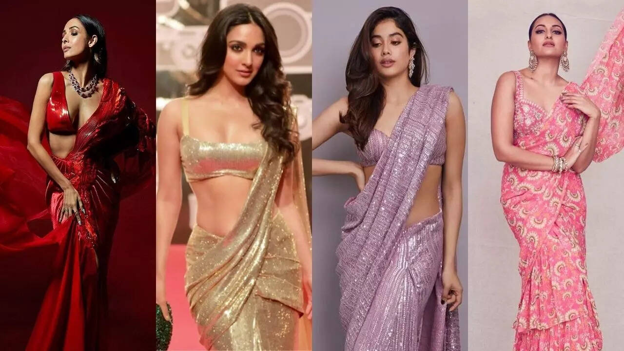 Pre-draped sarees donned by celebs