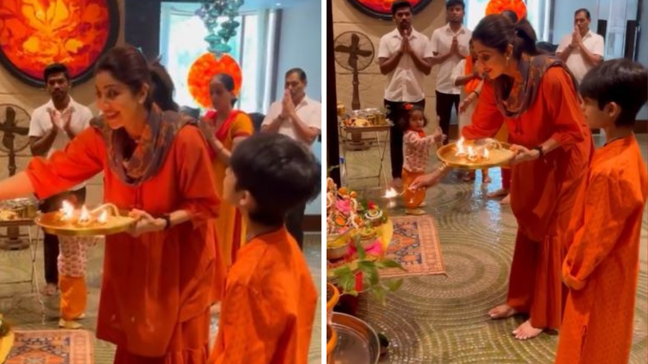 Shilpa Shetty with kids