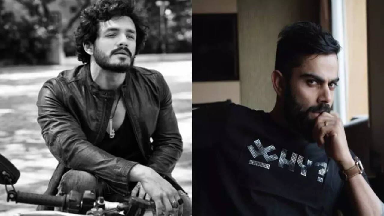 Akhil Akkineni and Virat Kohli