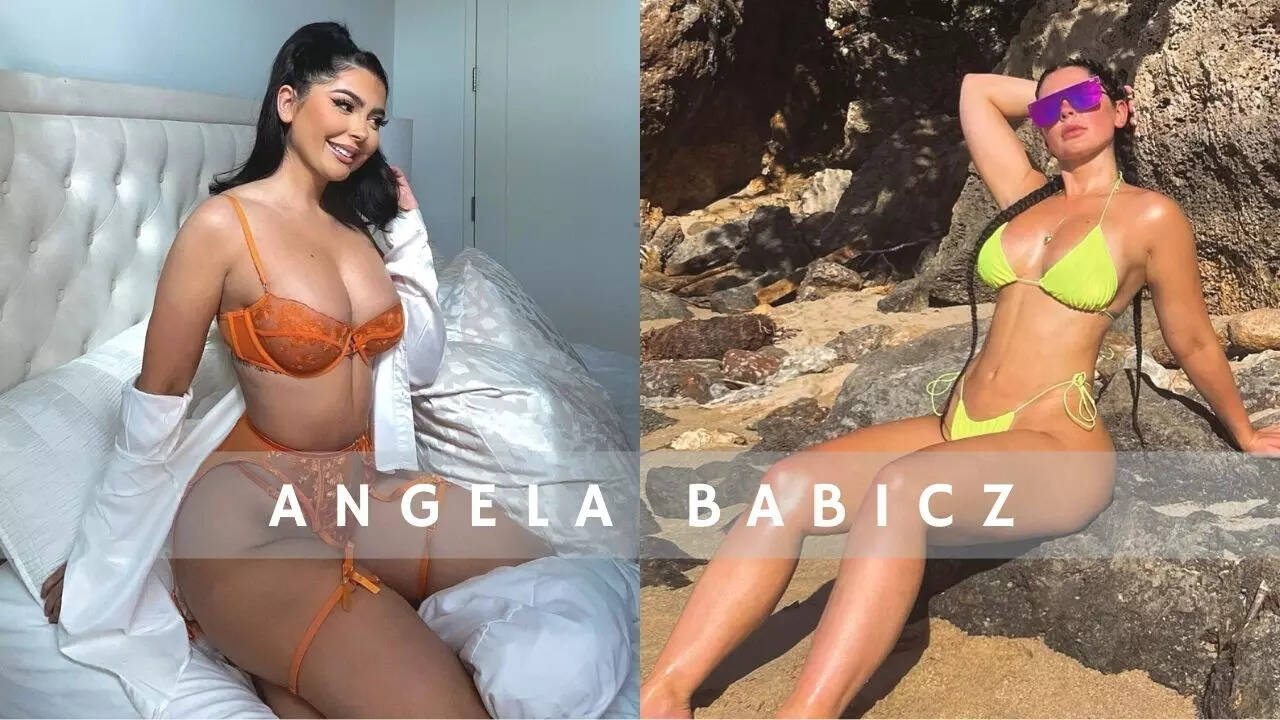 Angela Babicz raises the temperature in bikinis