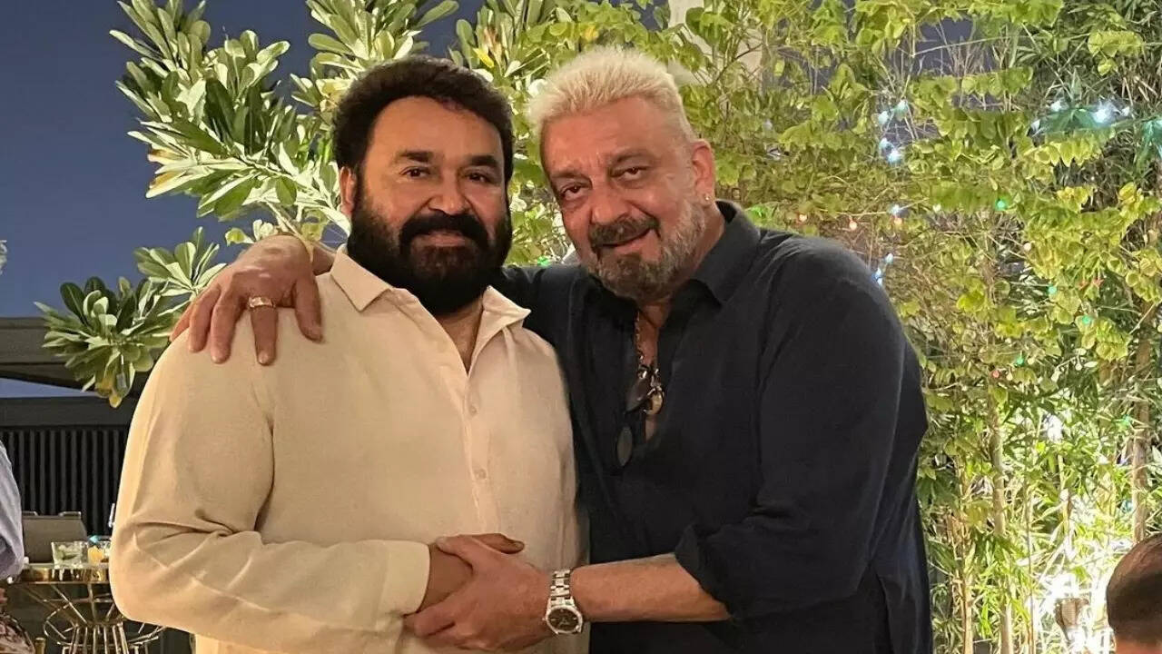 Sanjay Dutt and Mohanlal