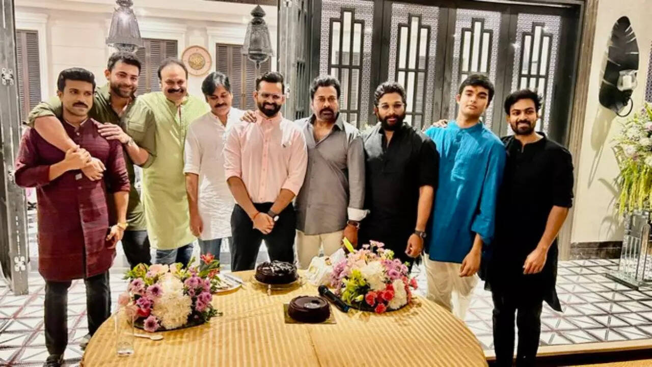 Chiranjeevi with Sai Dharam Tej