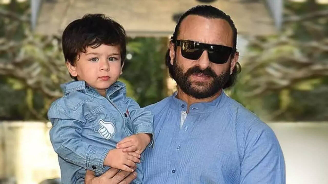 Saif Ali Khan and Taimur Ali Khan