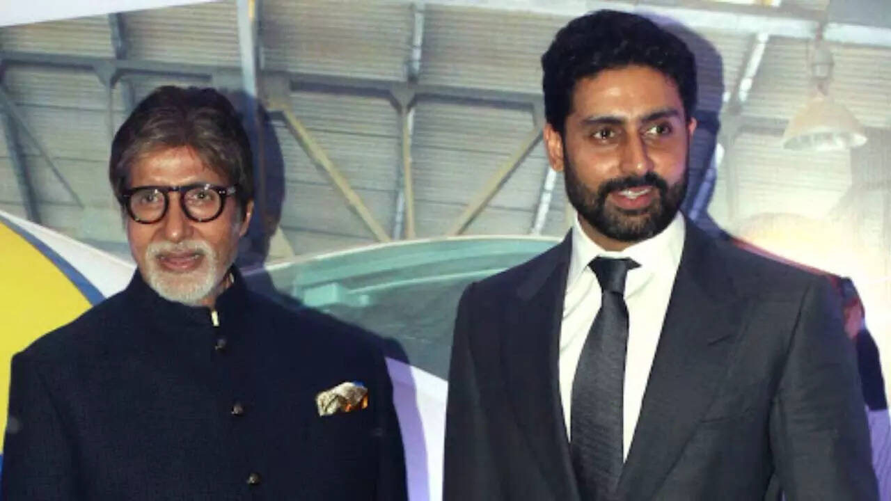 Amitabh with Abhishek