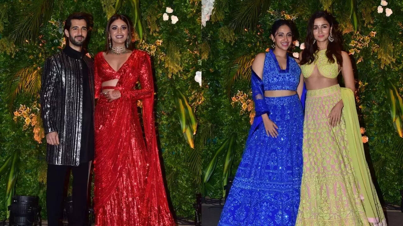 Alia Bhatt and more celebs at Anushka Ranjan, Aditya Seal's sangeet ceremony