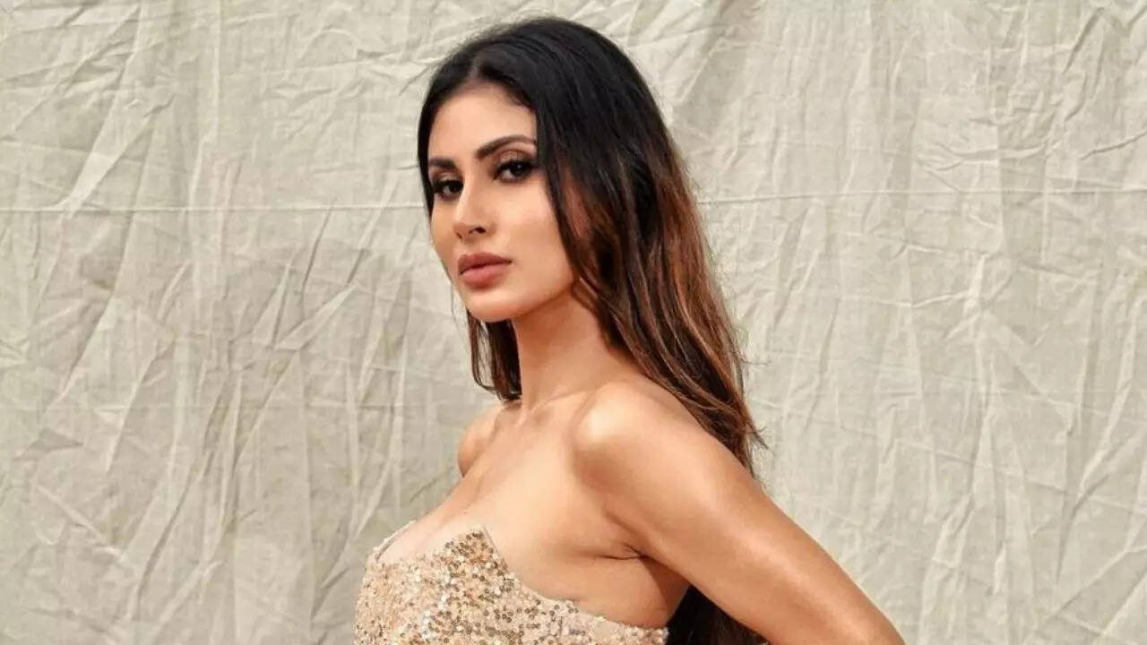 Mouni Roy opts for bold glittery gown