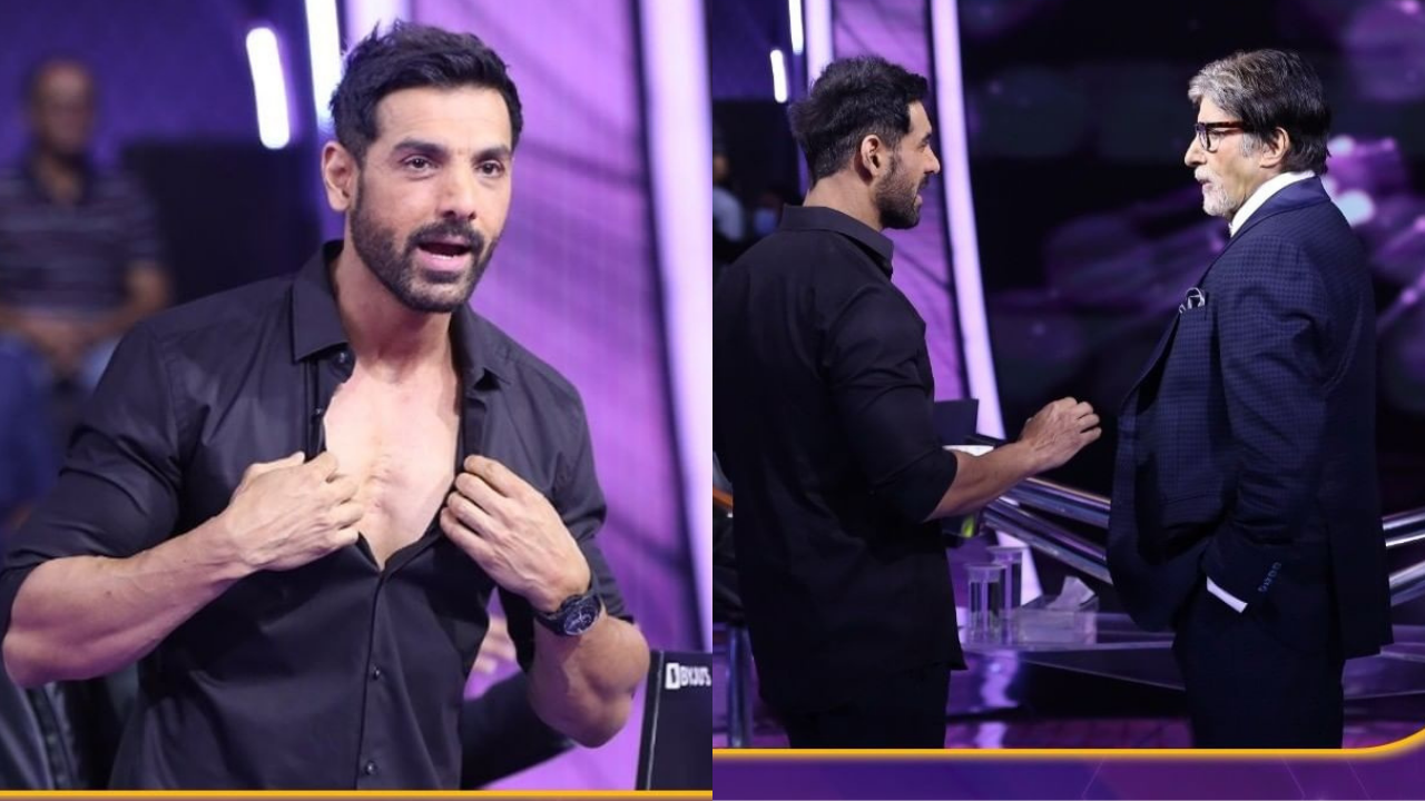 John Abraham, Divya Khosla on KBC 13