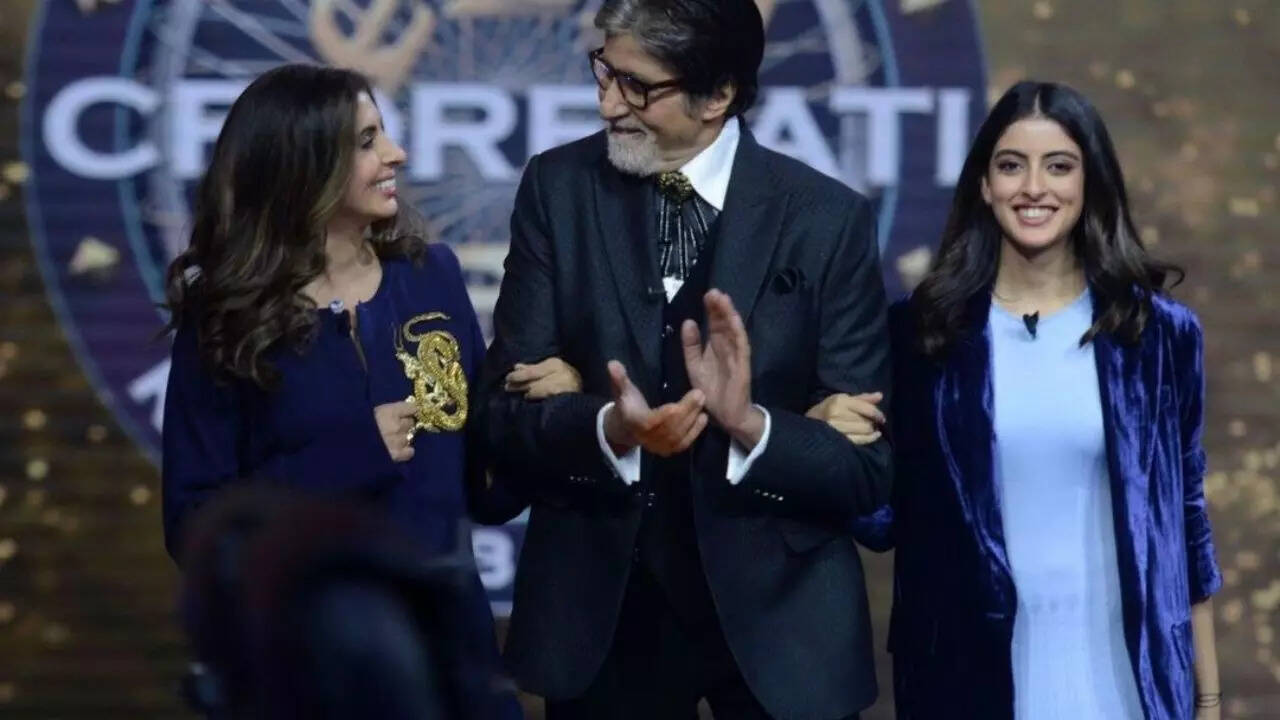 Amitabh Bachchan, Shweta and Navya