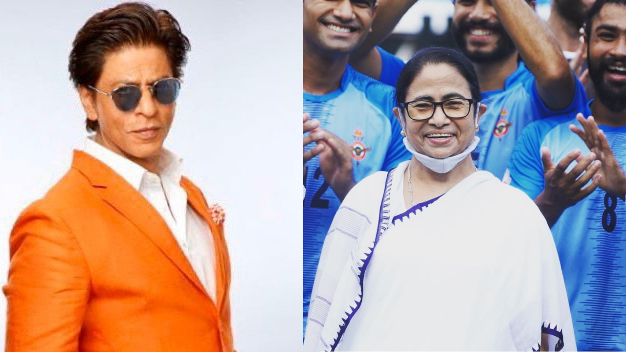 Shah Rukh Khan and Mamata Banerjee