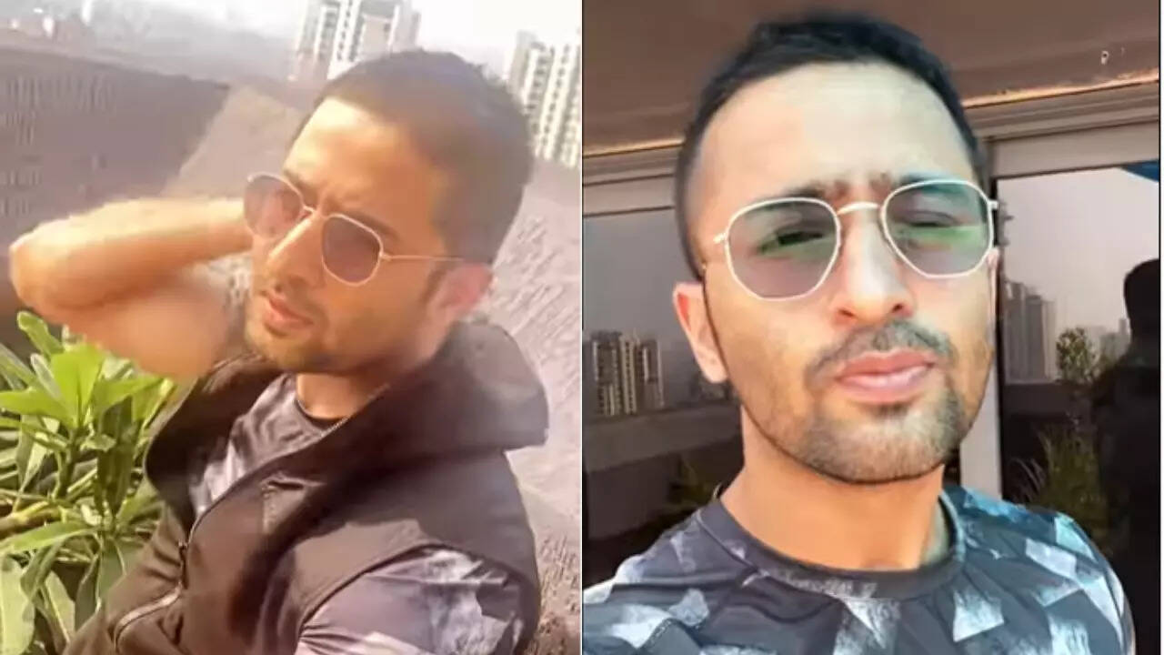 Shaheer Sheikh gives himself a haircut