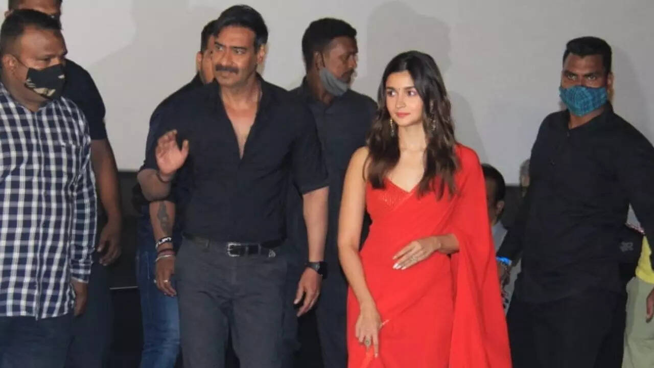 Alia Bhatt, Ajay Devgn, Jr NTR at RRR trailer launch