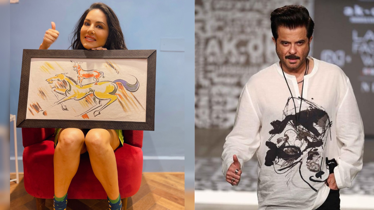 Sunny Leone recently shared Welcome painting,