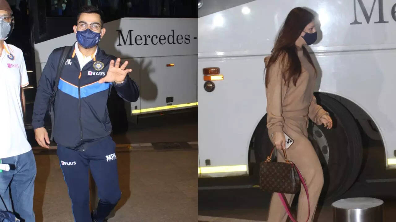 Virat Kohli requests paps to not click pics of 10 month-old daughter Vamika as he heads for SA Tour with Anushka - WATCH