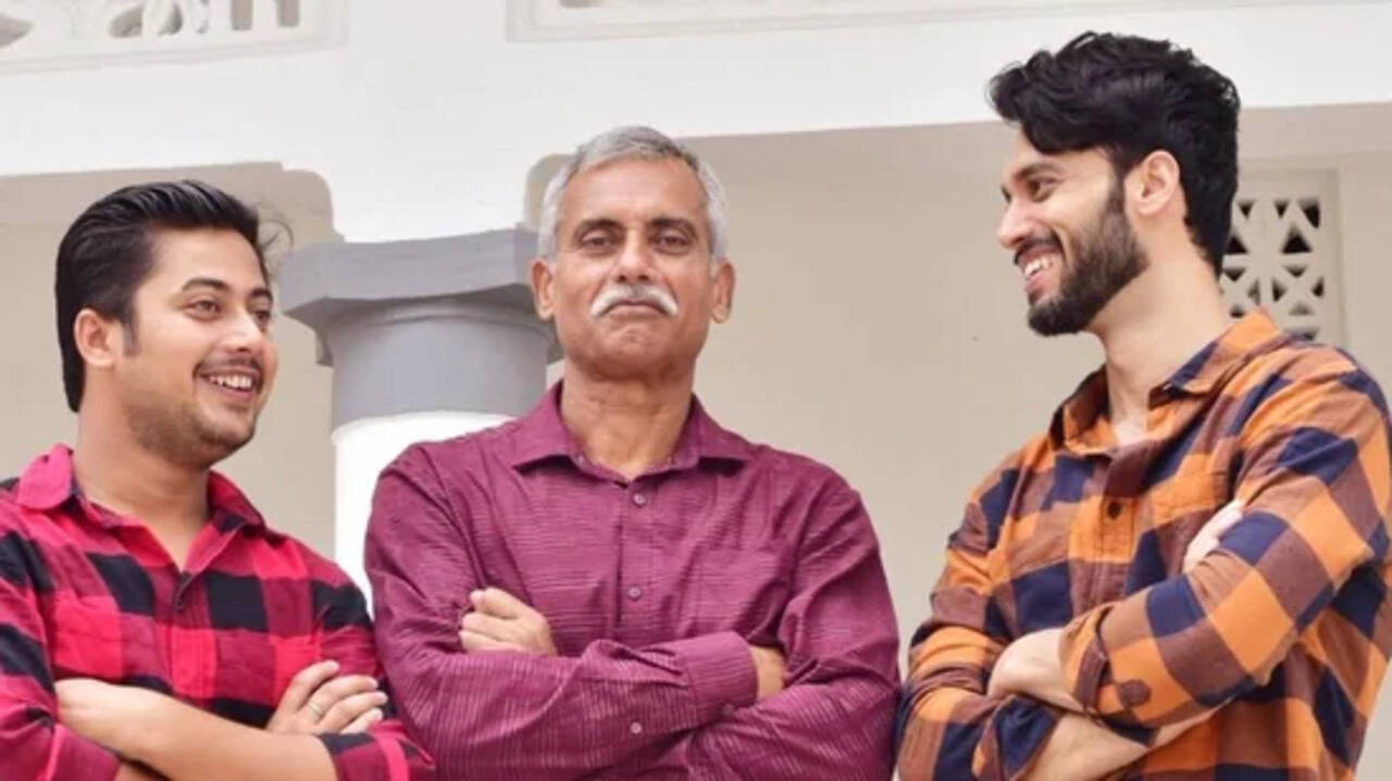 Abhinav Choudhary's picture with his father on Instagram