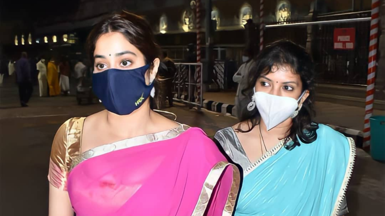 Janhvi Kapoor at Tirumala temple