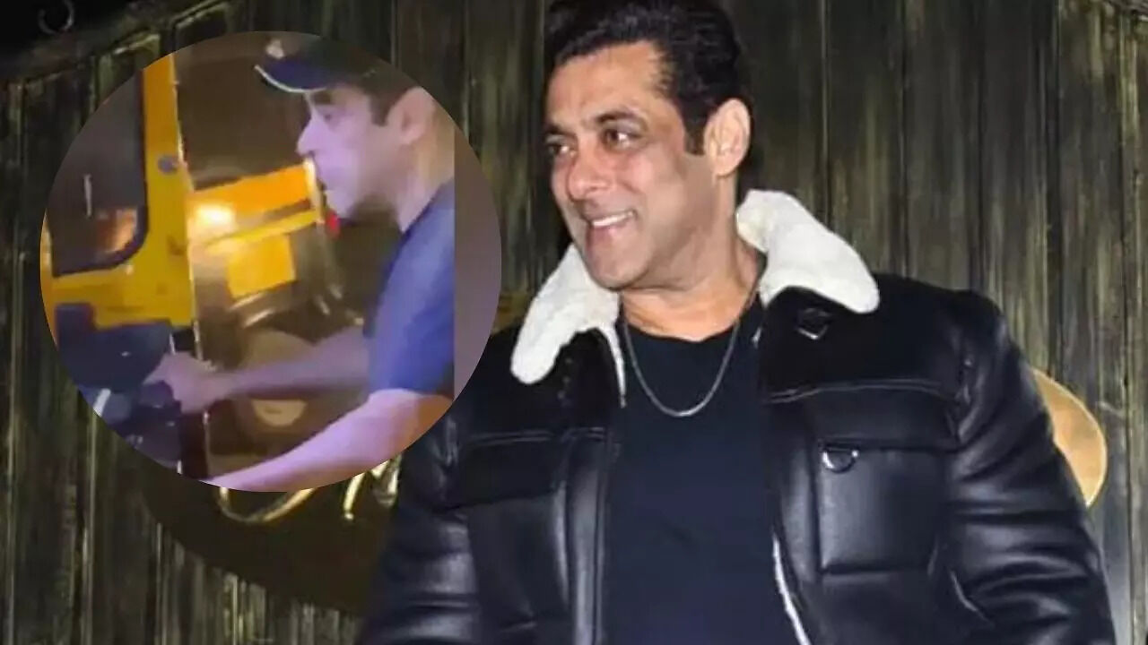 Not his swanky car, Salman Khan takes an auto-rickshaw for a spin ...