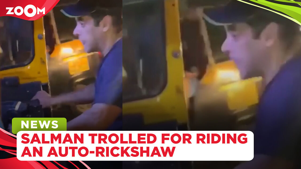 Salman Khan trolled for riding an auto-rickshaw, netizens say, 'God ...