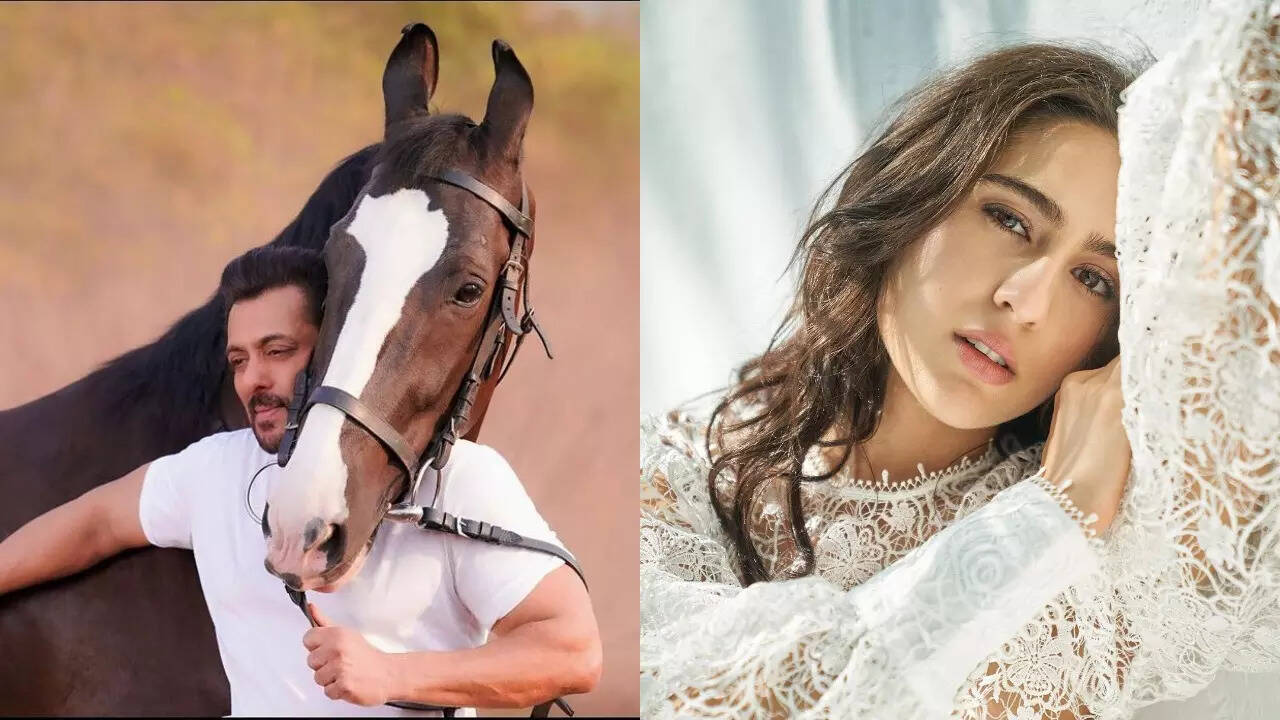 Photos of the day: Salman Khan poses with his horse, Sara Ali Khan shares her dreamy pics in pristine white outfit and more