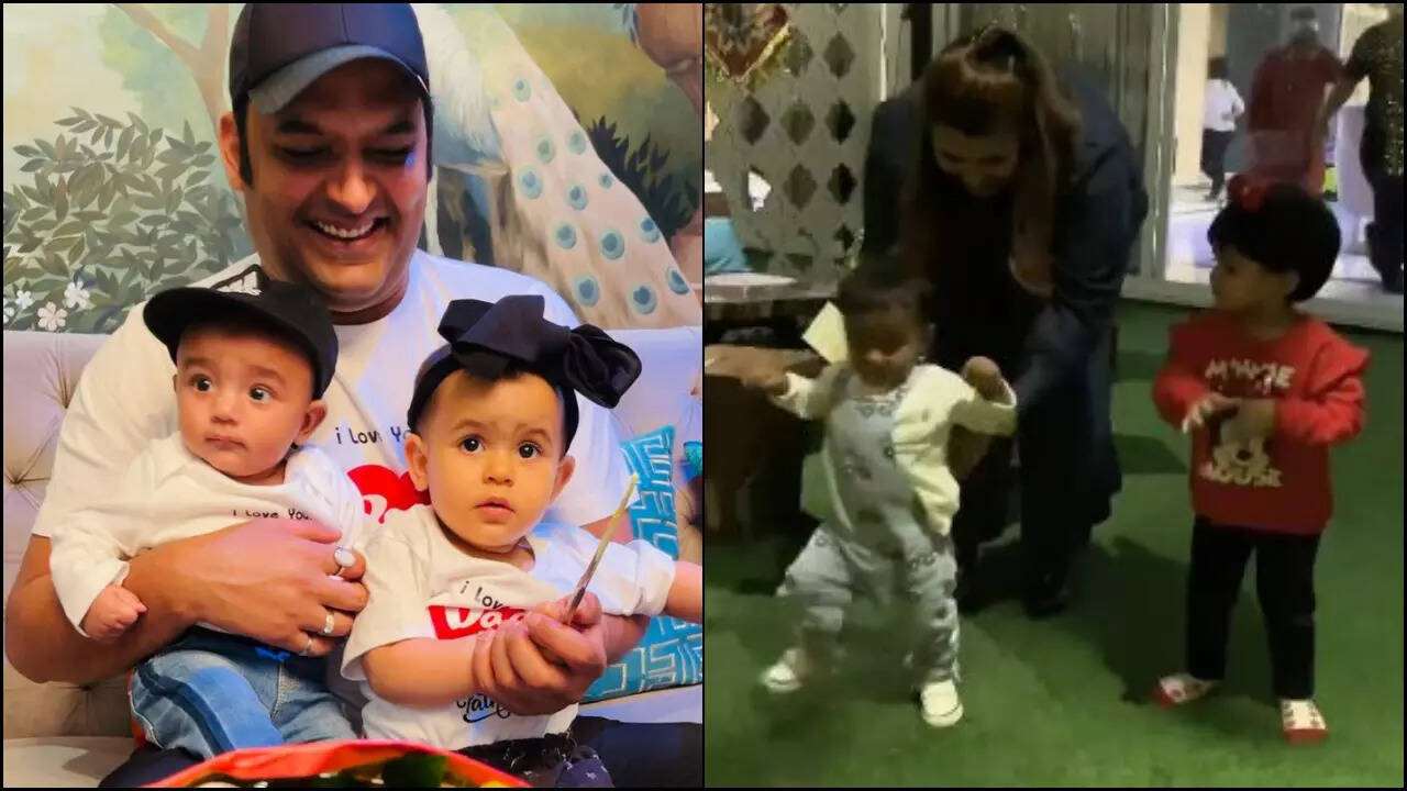 Kapil Sharma performed bhangra with his son