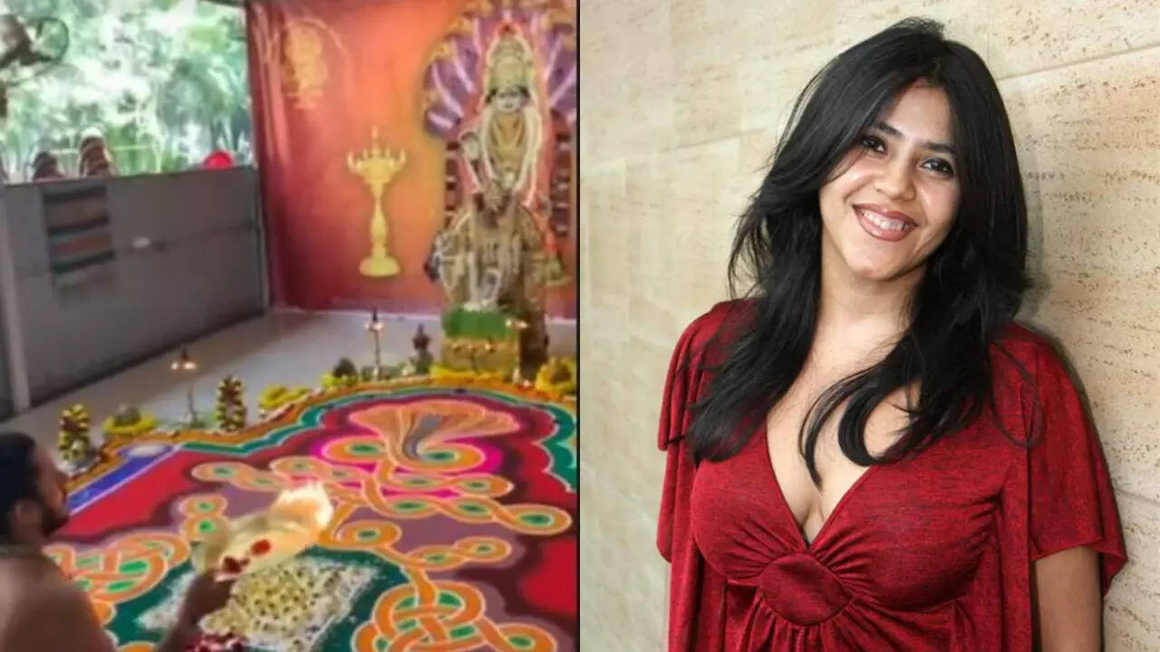 Ekta Kapoor performs a special puja for Naagin 6