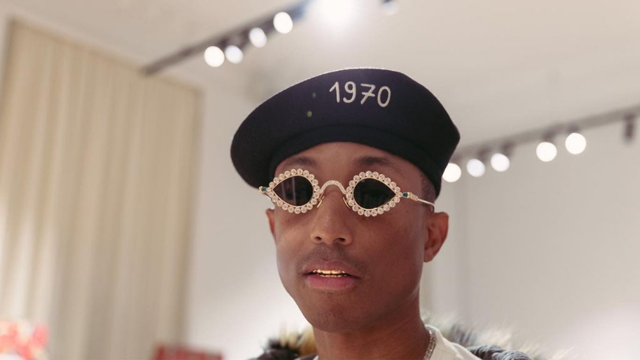 Pharrell Williams sported shades with stark similarities with a pair of 17th century sunglasses