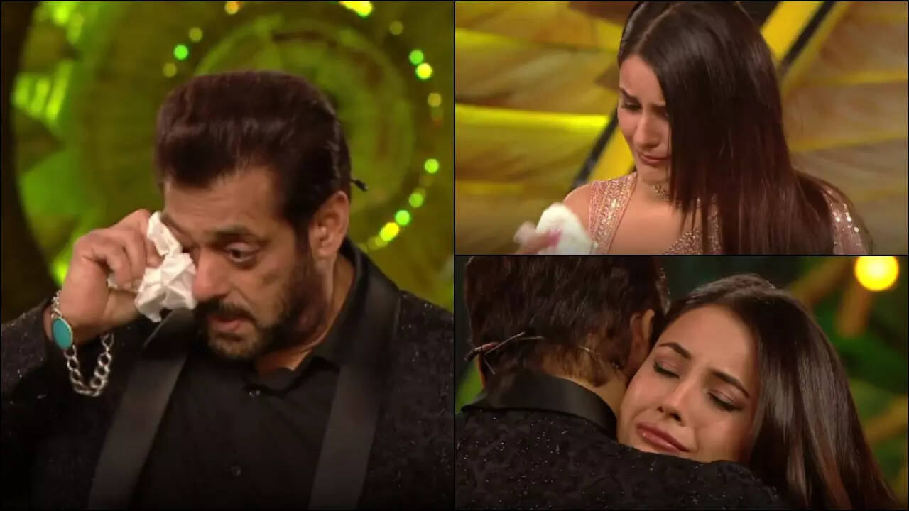 Salman, Shehnaaz Gill get emotional during BB 15 finale