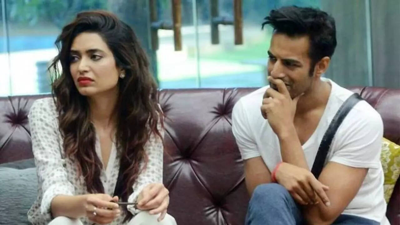 Upen Patel with Karishma Tanna