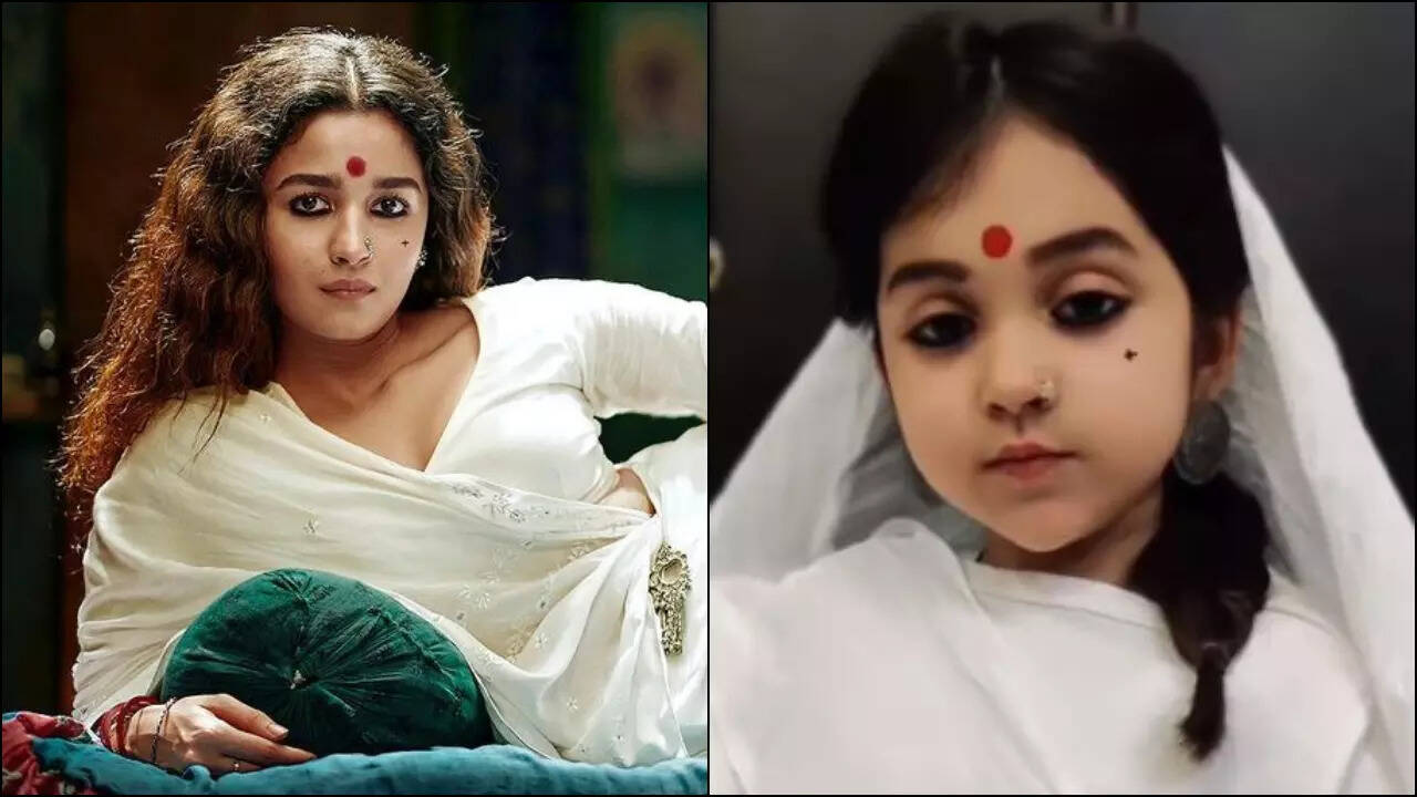 Little fan recreates Alia Bhatt’s scenes from Gangubai Kathiawadi