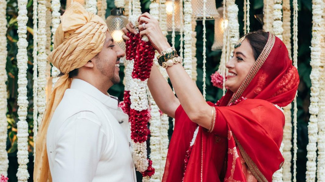 Dia Mirza and Vaibhav Rekhi's wedding pic