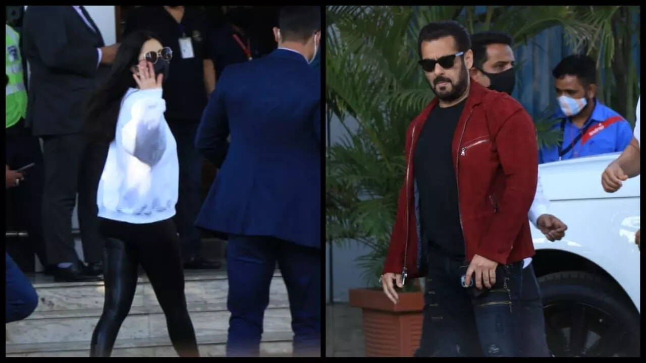 Salman Khan, Katrina Kaif airport