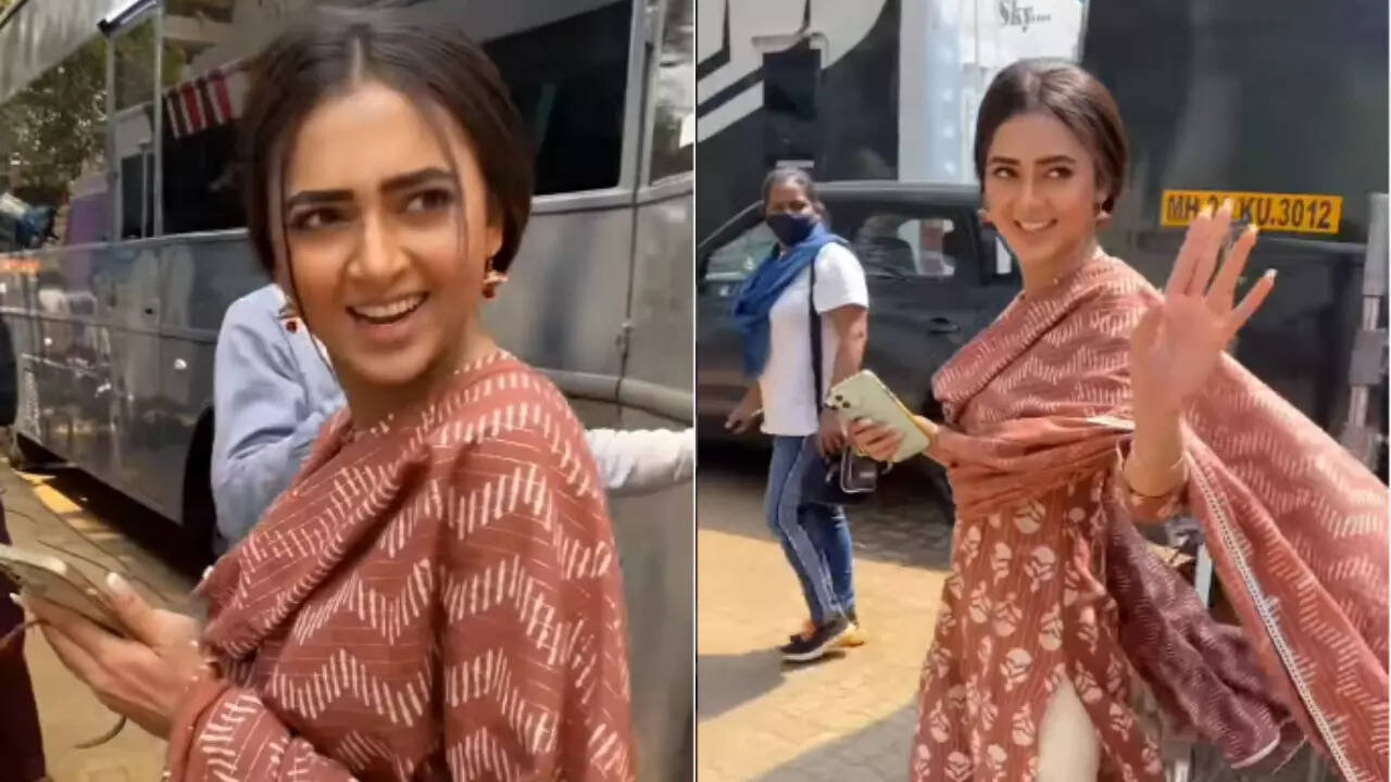 Naagin 6's Tejasswi Prakash gets spotted outside the sets