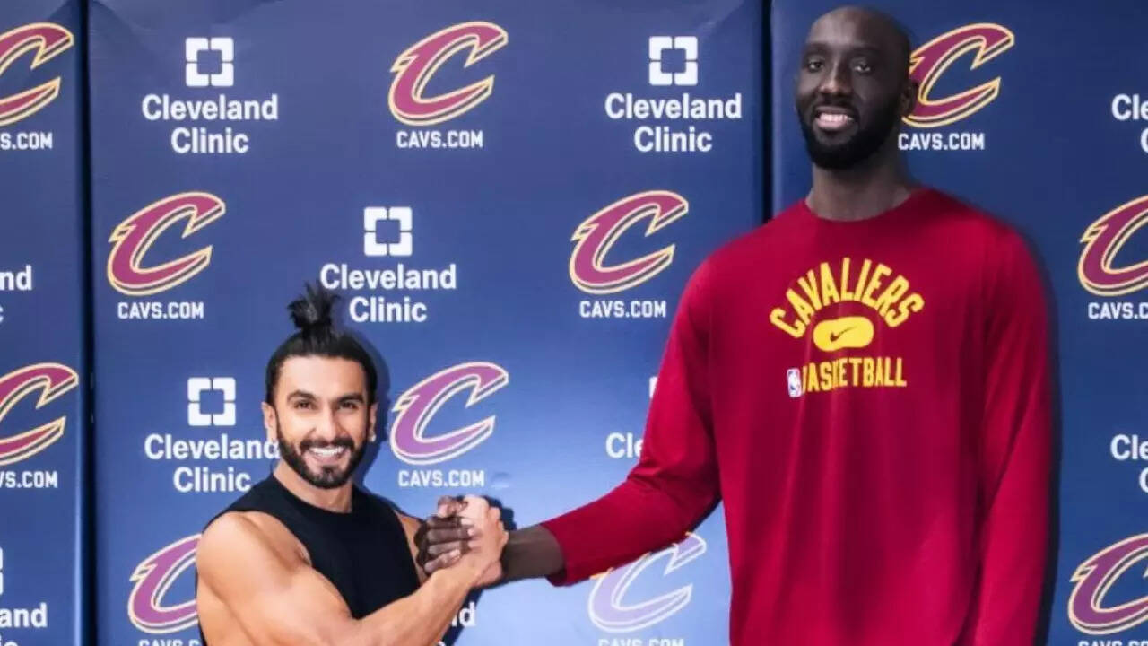 Ranveer Singh with Tacko Fall