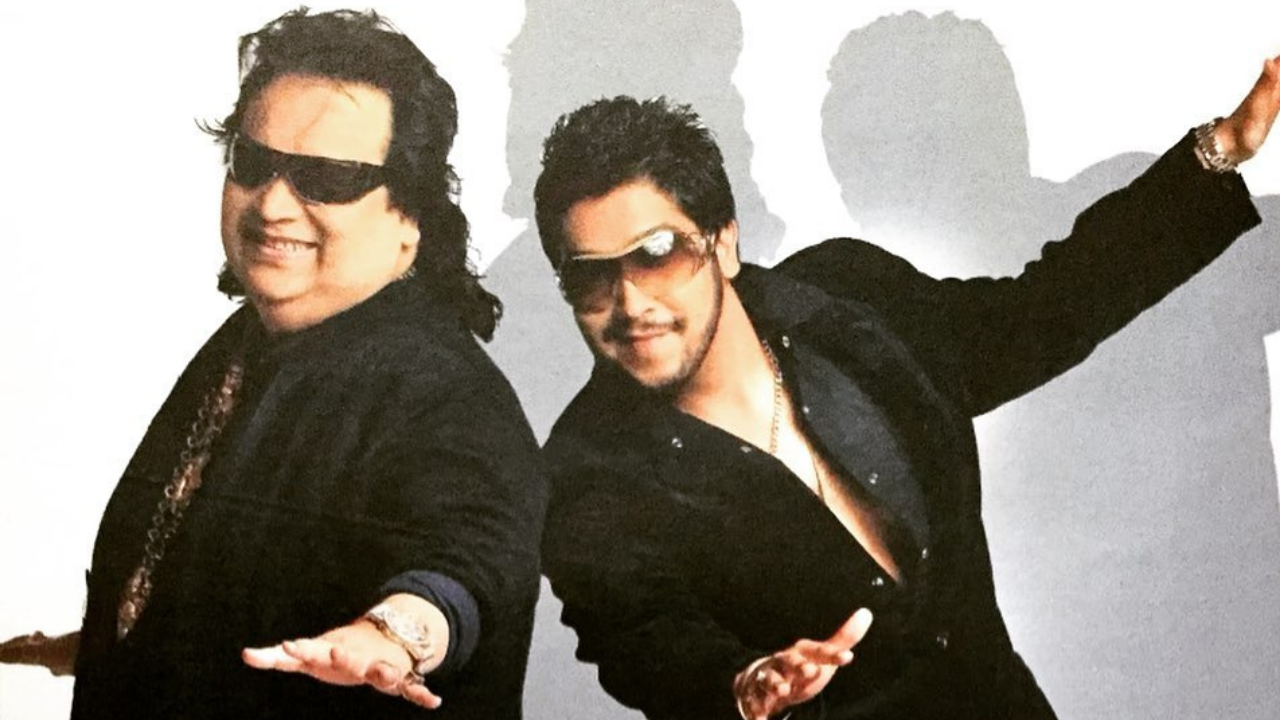 Bappi Lahiri and son Bappa Lahiri