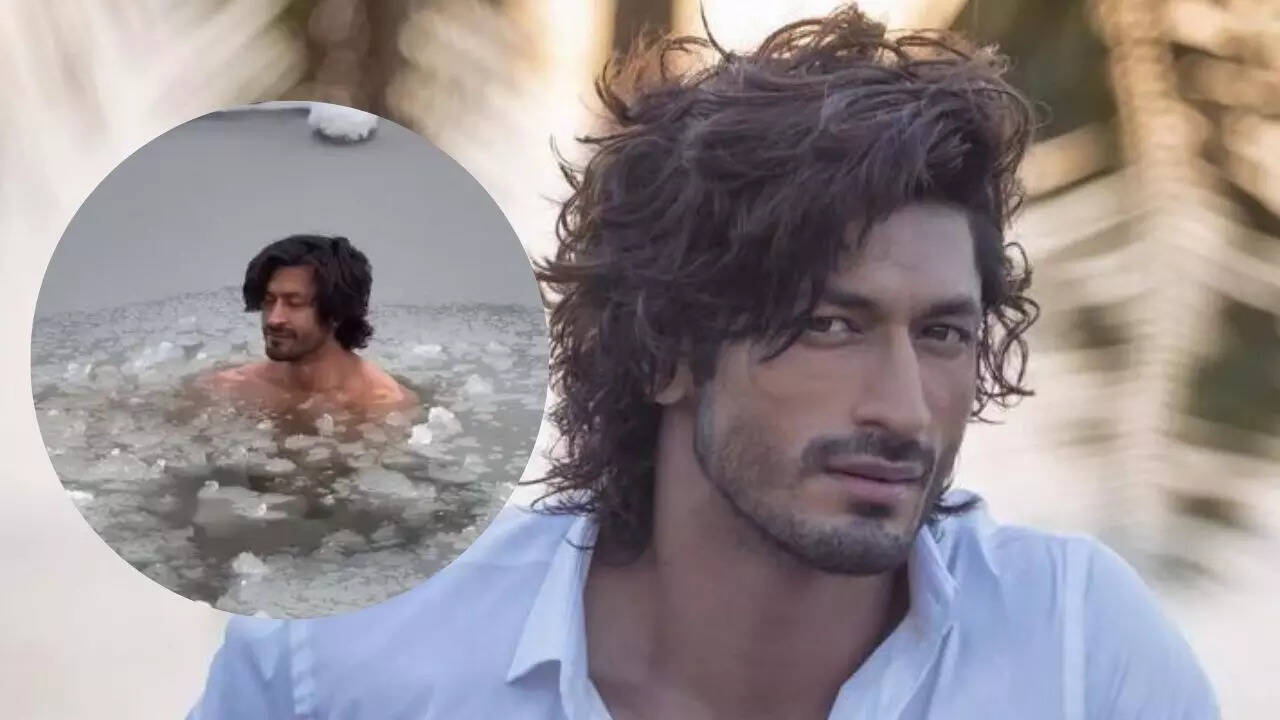 Commando actor Vidyut Jammwal goes topless for ice dipping in sub-zero temperatures in Kashmir - WATCH