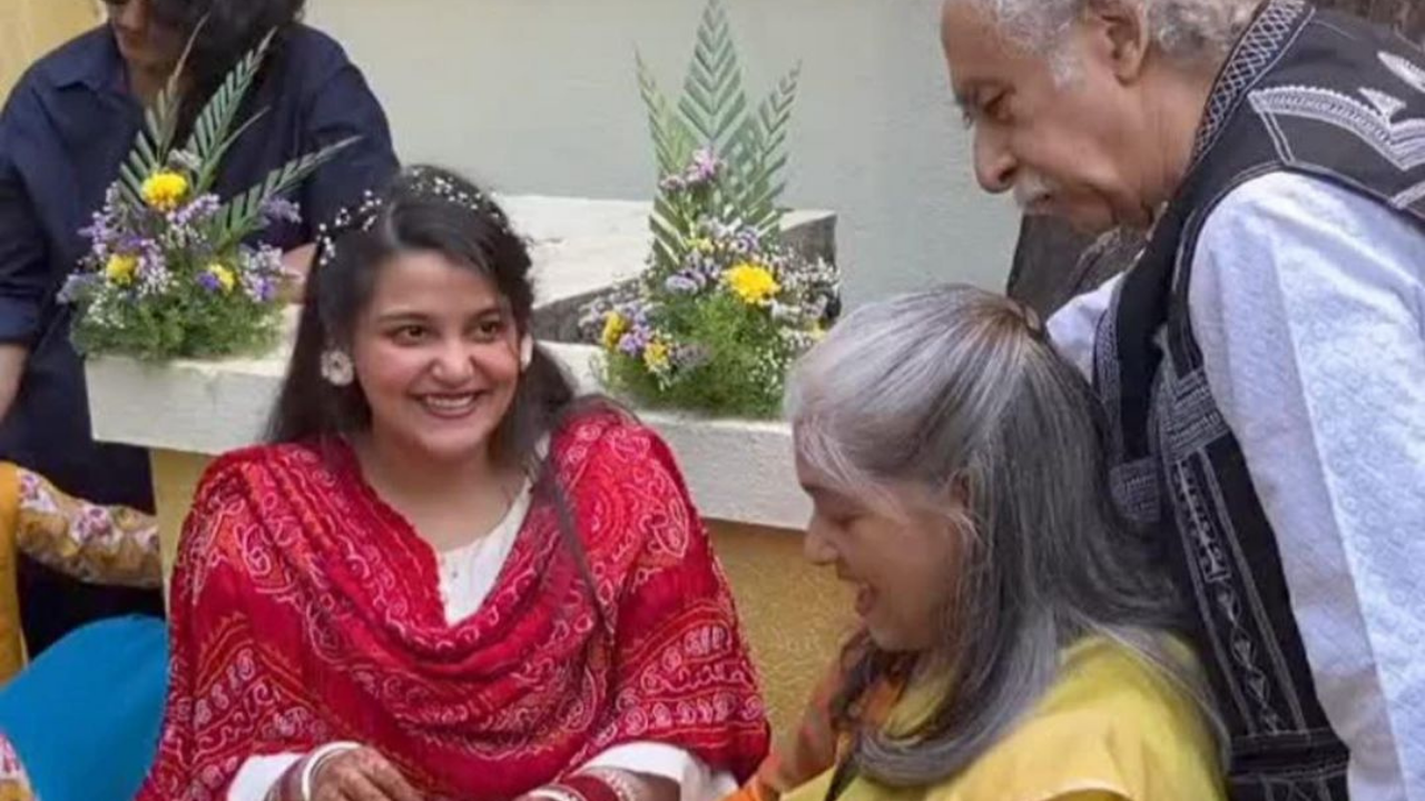 Ratna Pathak Shah and Naseeruddin Shah at Sanah Kapur's wedding