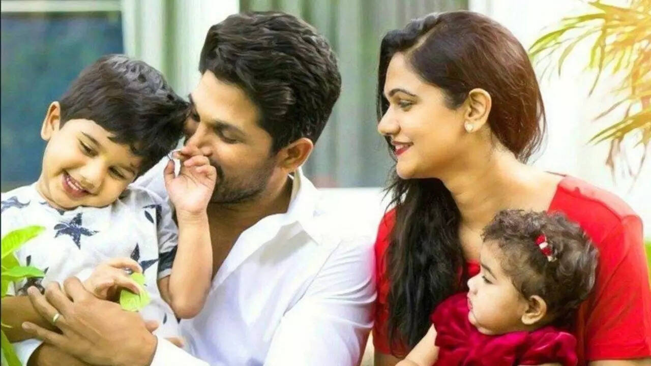 Allu Arjun with his fam