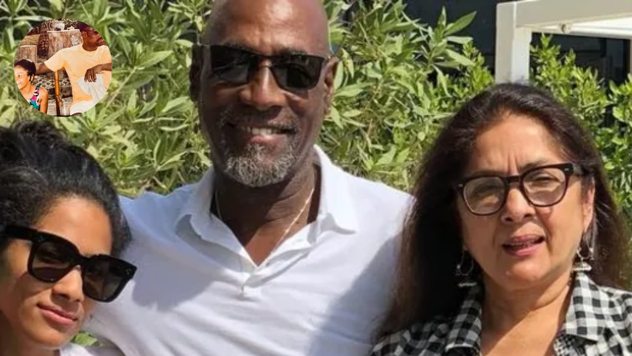 Masaba and Neena with Viv Richards