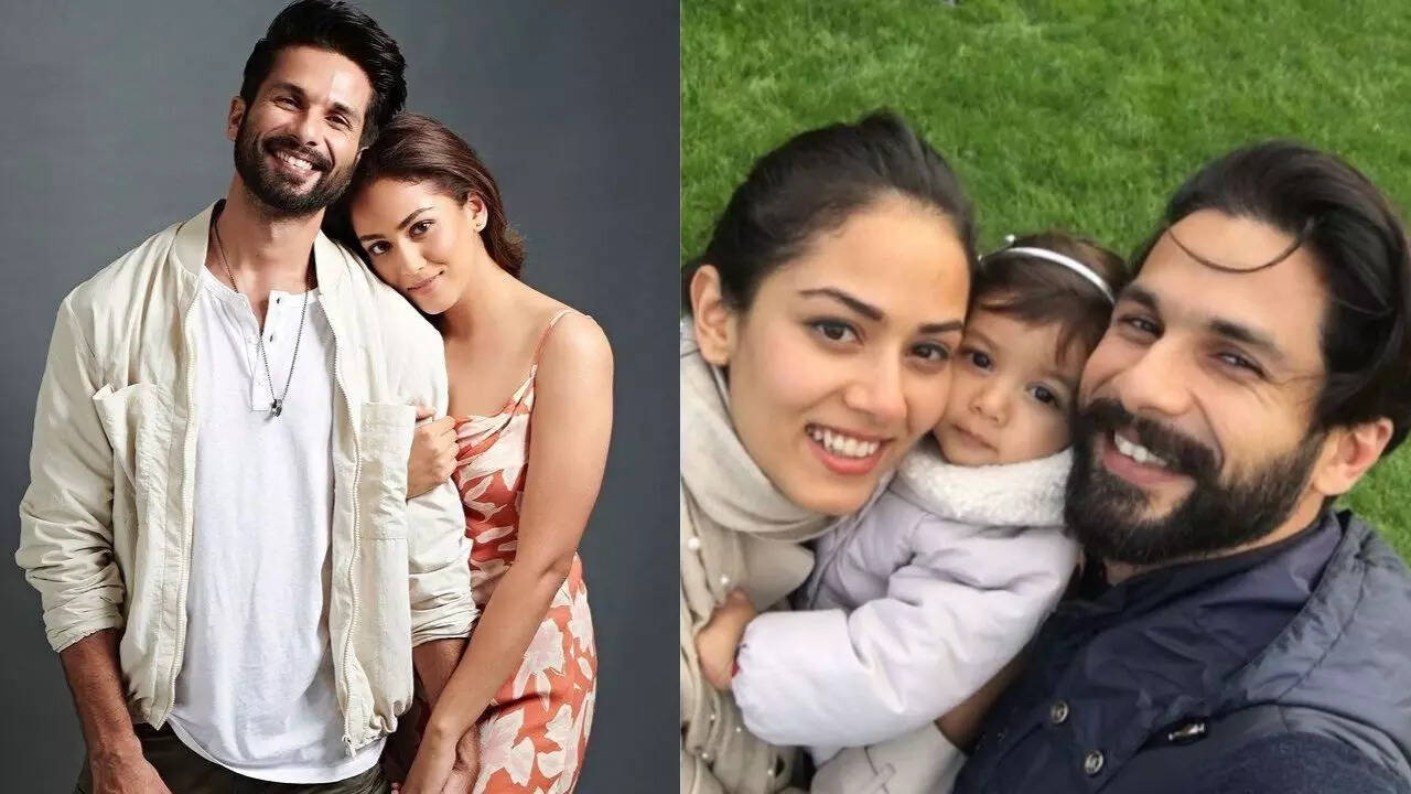 Shahid Kapoor and Mira Rajput get emotional at Misha first day at school