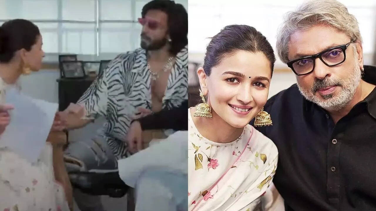 Ranveer Singh gate crash Alia Bhatt and Sanjay Leela Bhansali interview