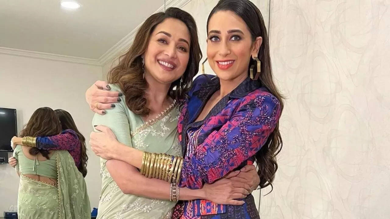 Madhuri Dixit, Karisma Kapoor unite for gorgeous photo