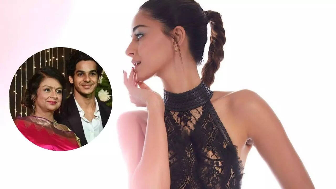 Ishaan Khatter's mother reacts on Ananya's dress