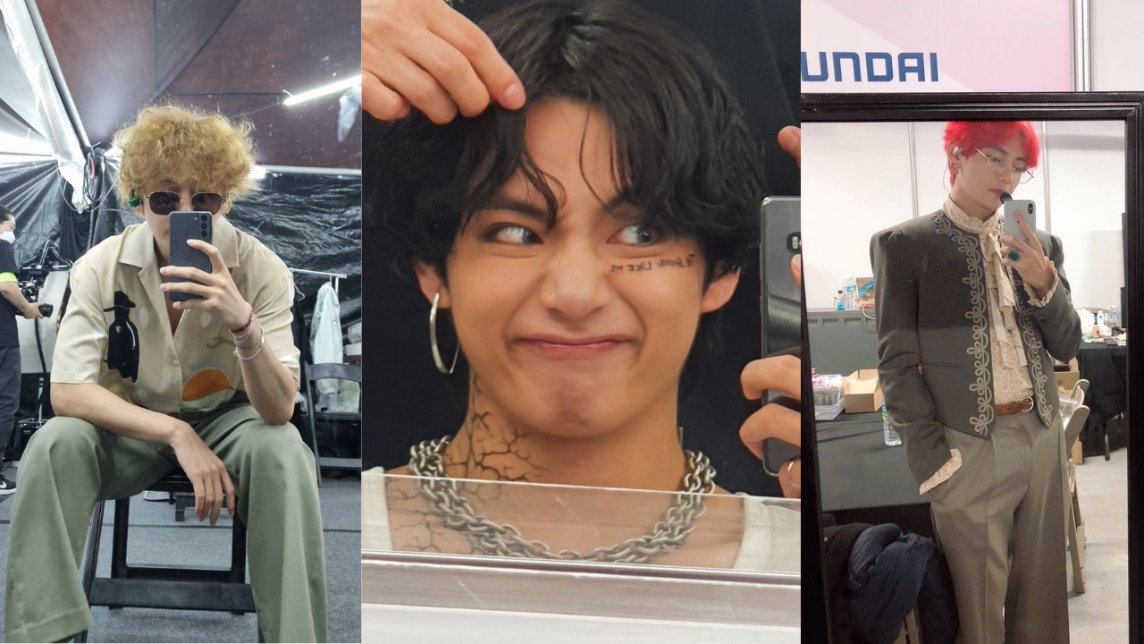 BTS' V's mirror selfies