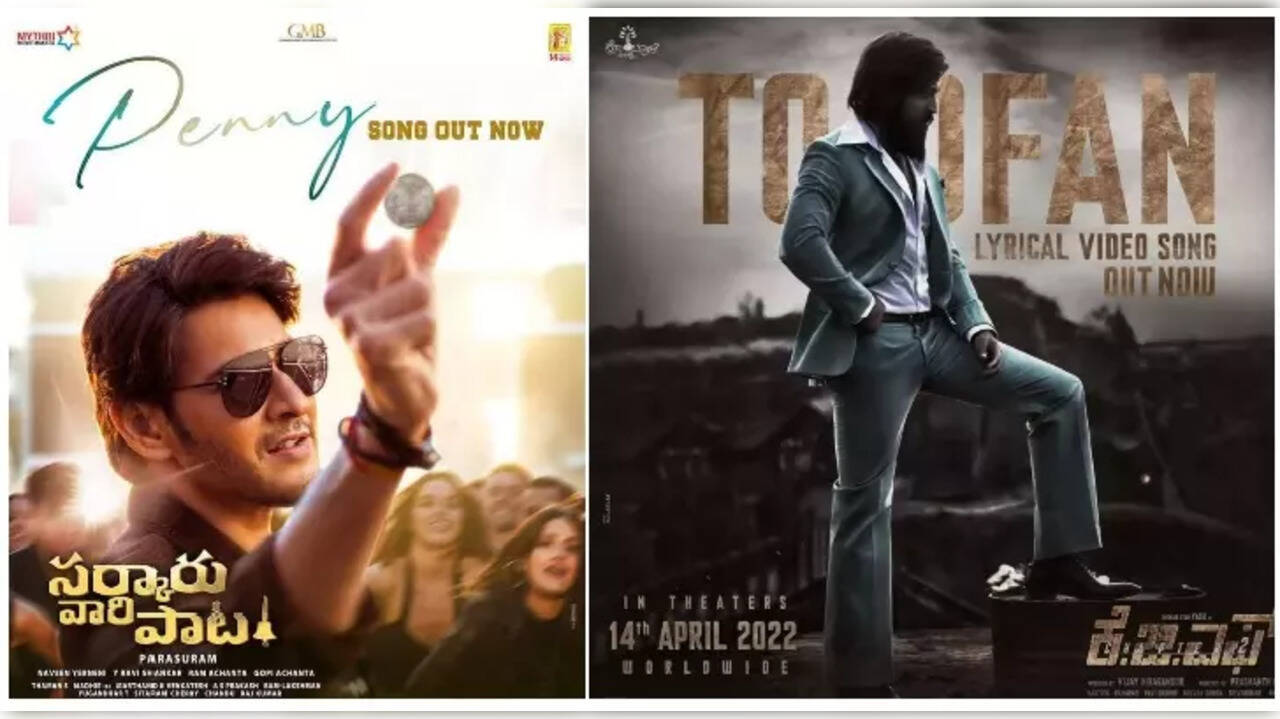 Mahesh Babu's Sarkaru Vaari Paata Vs Yash's KGF 2: Here's how upcoming biggies taking the internet by storm with song promotions