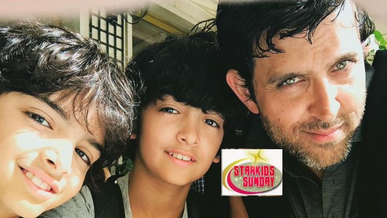 Hrithik Roshan with his sons