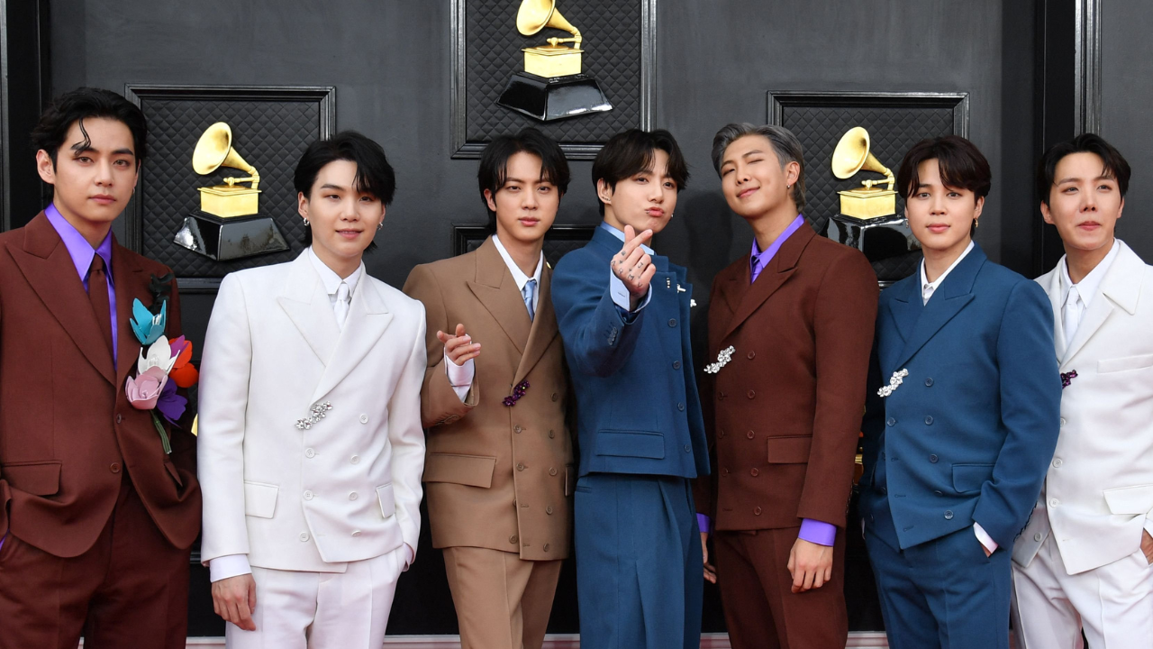 BTS looked dapper at Grammys 2022